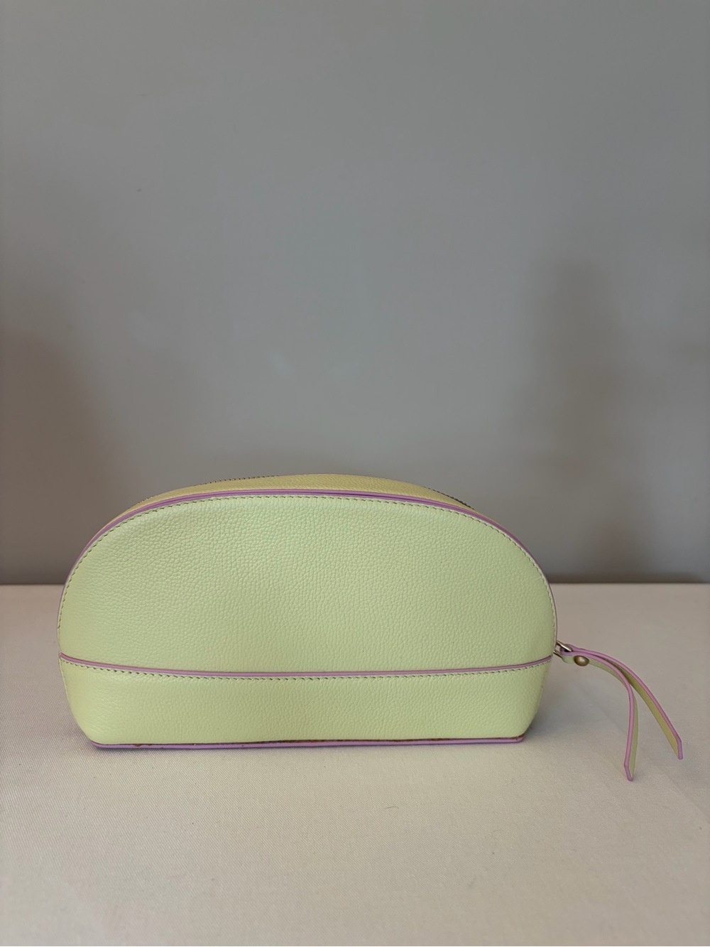 Scotch & Soda Pastel Green Leather Toiletry Bag - Picture 4 of 9